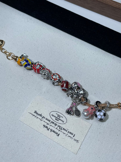 New series: Animal Sports Meeting Luxurious Pandora Alloy Spacer Bead Pendant  Lucky Bags - Open in Live