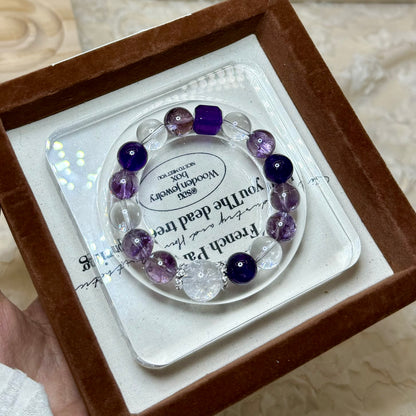Natural crystal gemstone bracelet  Blind Box - Open in Live