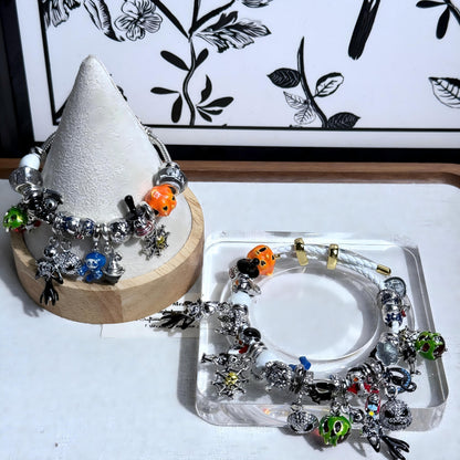 💕New series:   Halloween Collection  Pandora Alloy Spacer Bead Pendant  Lucky Bags - Open in Live