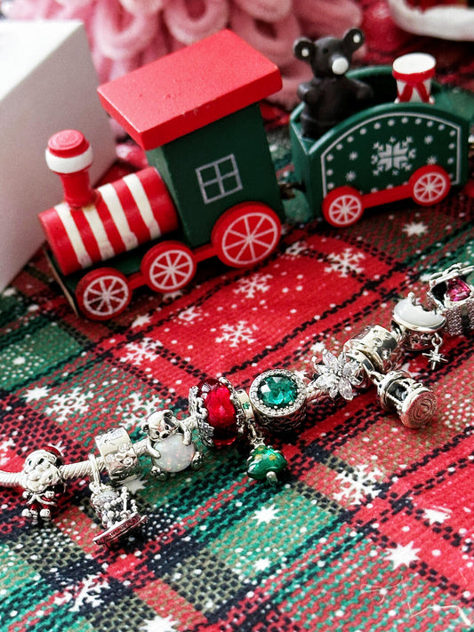 💕New series:   Christmas collection  Pandora Alloy Spacer Bead Pendant  Lucky Bags - Open in Live