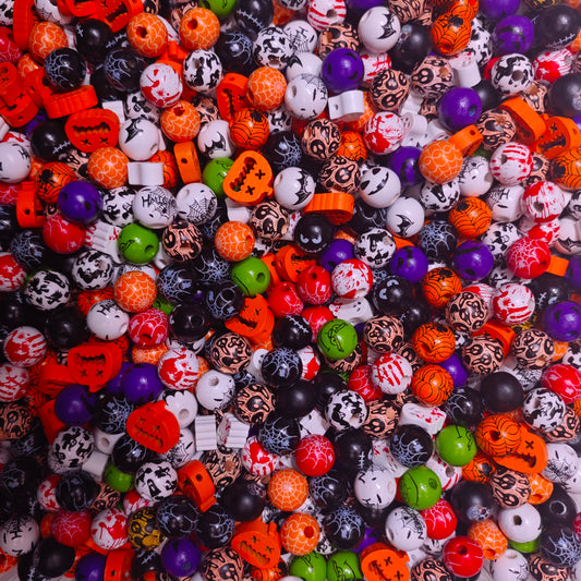🍂Enchanted Forest🍂Wicked Whimsy Halloween Wooden Bead Mix-Tiktok live