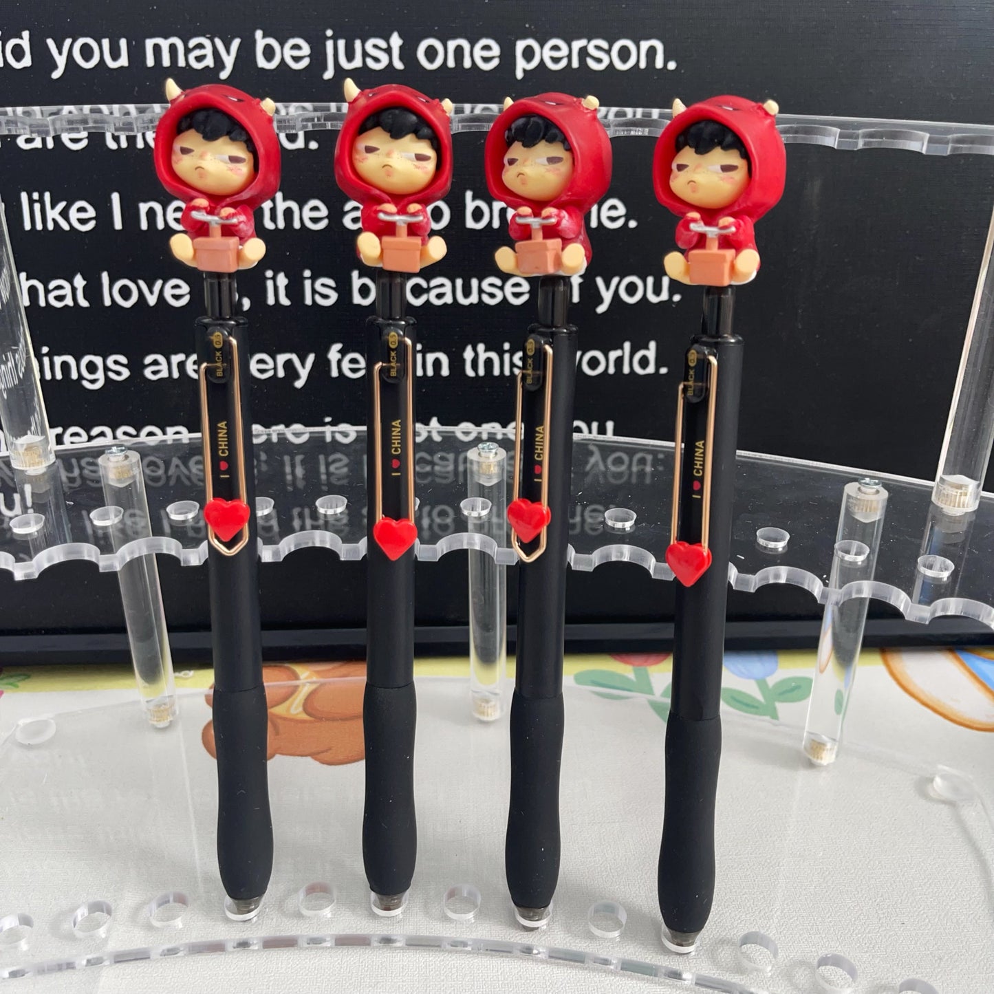 Handcrafted custom DIY high-appeartion-level cute and adorable pen, creative and trendy pen