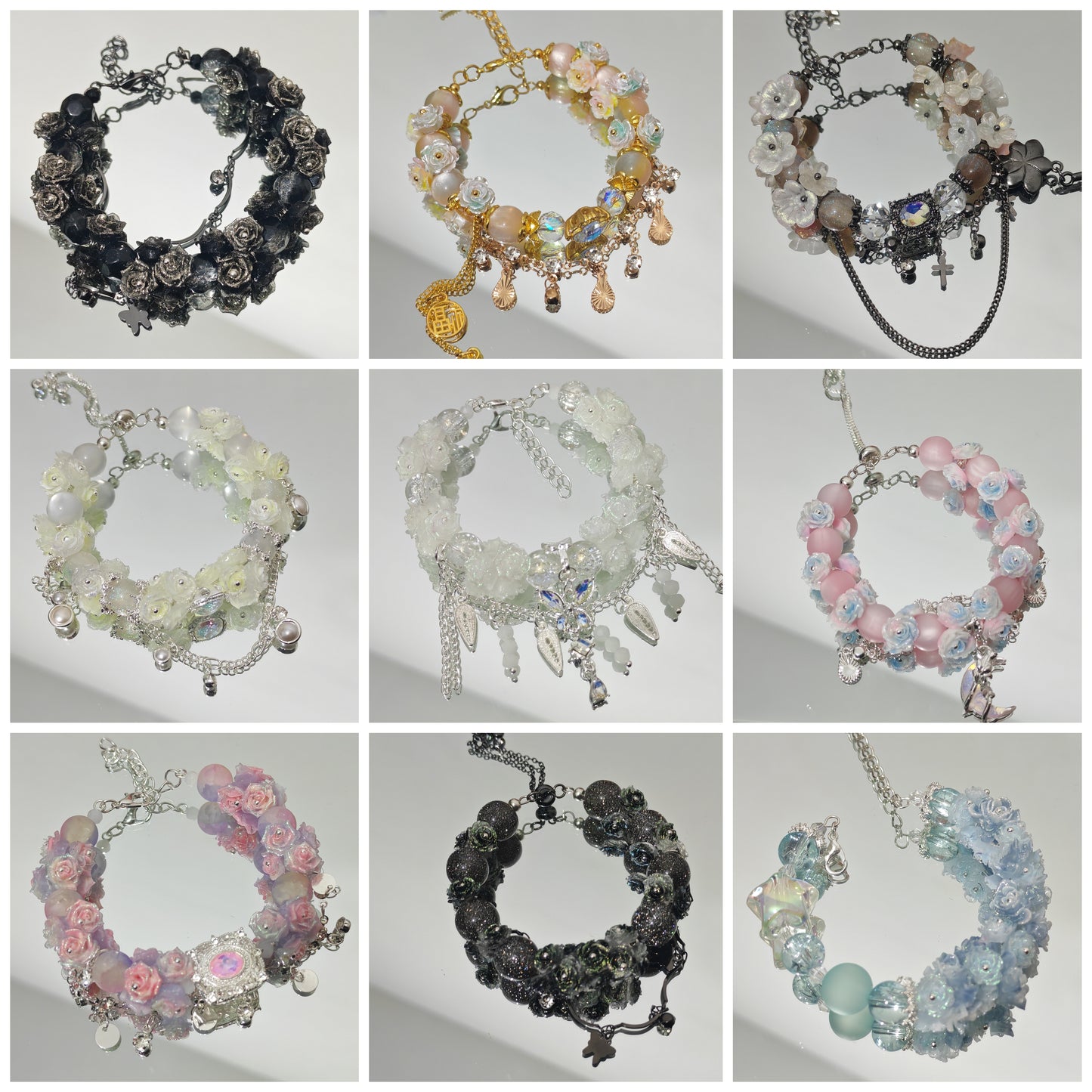 [new matching game rules] Luxury Artisan Glass Bead Bracelet Lucky Bags - Open in Live