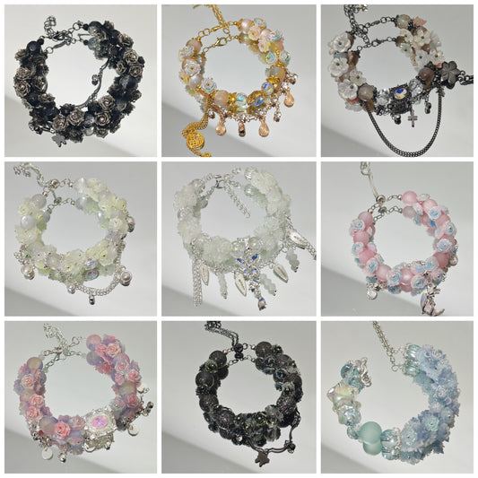 [new matching game rules] Luxury Artisan Glass Bead Bracelet Lucky Bags - Open in Live